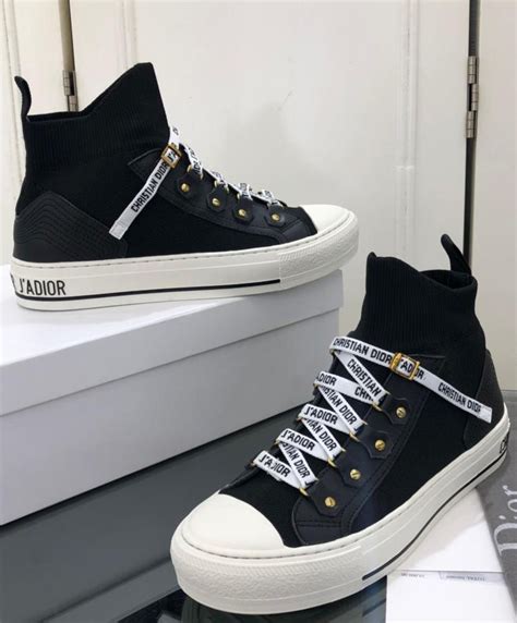 christian dior black and white sneakers|Christian Dior high cut sneakers.